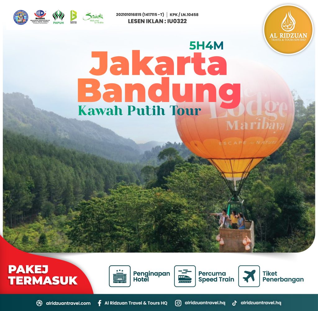 *Penginapan selesa
*Speed Train
*Tiket Penerbangan